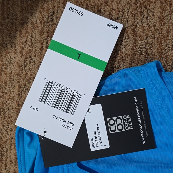 NWT-Coco Reef True Blue Swim Skirt - Picture 2 of 7